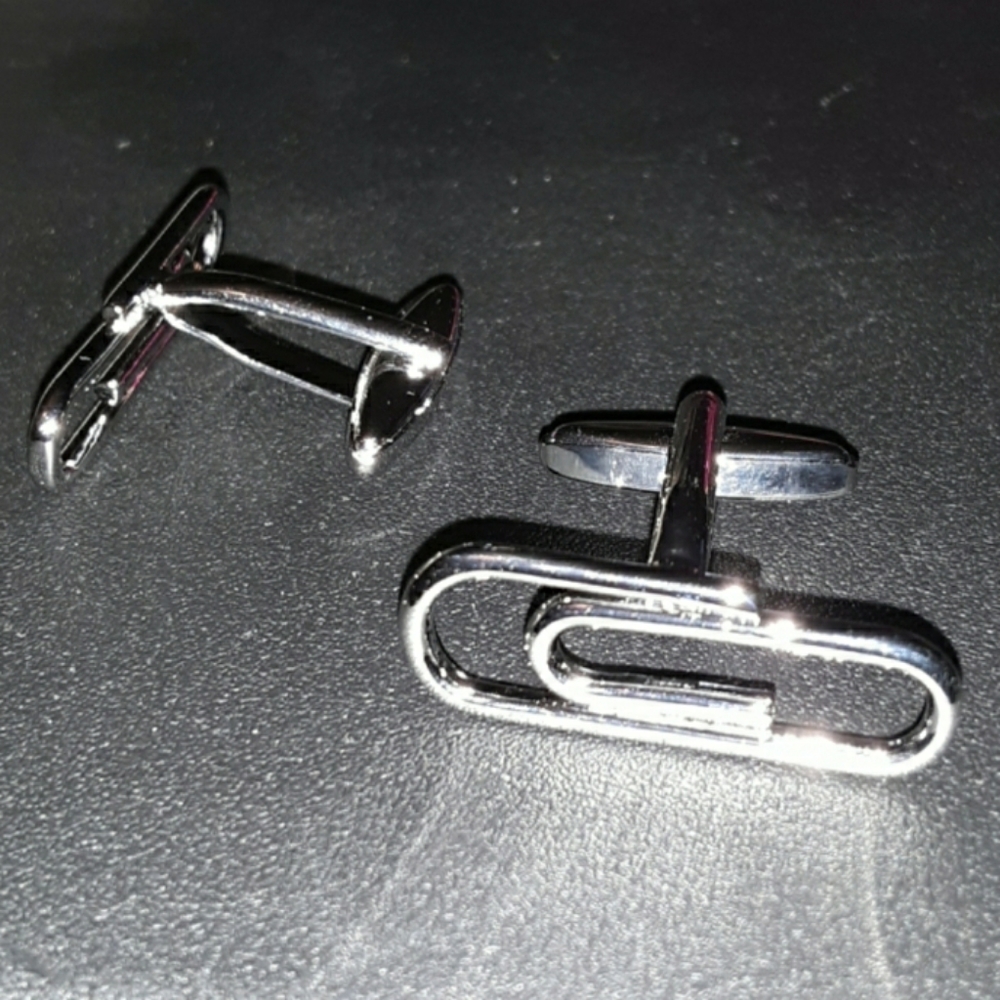 Paperclip Cufflinks - Picture 4 of 6